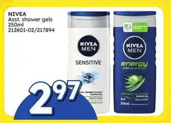 Rossy NIVEA Asst. shower gels offer
