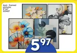 Rossy Asst. framed pictures offer