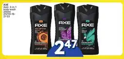 Rossy AXE Asst. 3-in-1 body wash offer