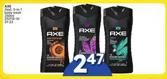 Rossy AXE Asst. 3-in-1 body wash offer