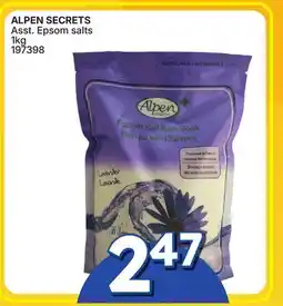 Rossy ALPEN SECRETS Asst. Epsom salts offer