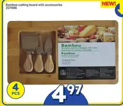 Rossy Bamboo cutting board with accessories offer