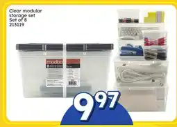 Rossy Clear modular storage set offer