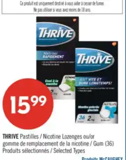 Pharmaprix THRIVE Nicotine Lozenges or Gum offer