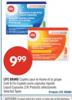 Pharmaprix LIFE BRAND Cold & Flu Caplets or Liquid Capsules offer