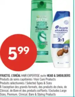 Pharmaprix FRUCTIS, L'ORÉAL HAIR EXPERTISE or HEAD & SHOULDERS Hair Care Products offer