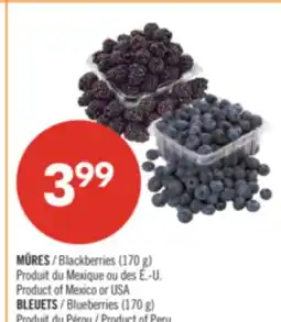 Pharmaprix MÛRES (170 g) BLEUETS (170 g) offer