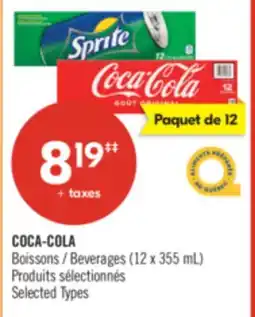 Pharmaprix COCA-COLA Beverages offer