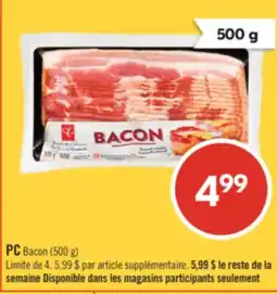 Pharmaprix PC Bacon offer