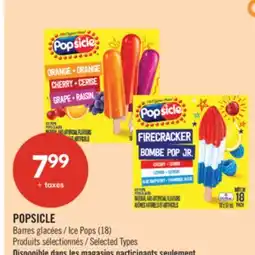 Pharmaprix POPSICLE Ice Pops offer