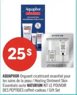 Pharmaprix AQUAPHOR Healing Ointment Skin Essentials or NATURIUM Gift Set offer