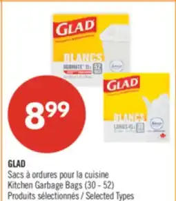 Pharmaprix GLAD Kitchen Garbage Bags offer