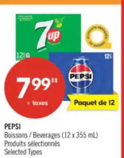 Pharmaprix PEPSI Beverages offer