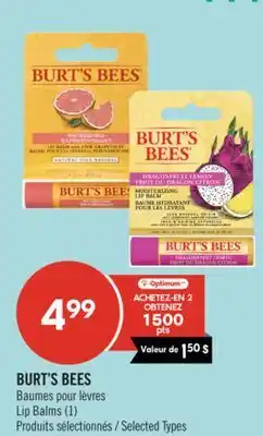 Pharmaprix BURT'S BEES Lip Balms offer