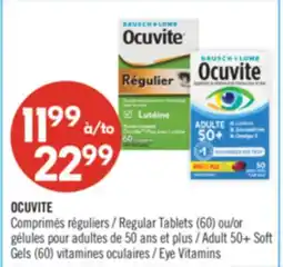 Pharmaprix OCUVITE Regular Tablets (60) or Adult 50+ Soft Gels (60) Eye Vitamins offer