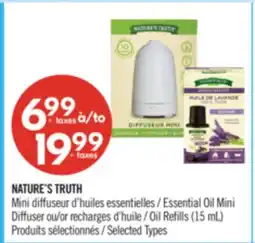 Pharmaprix NATURE'S TRUTH Essential Oil Mini Diffuser or Oil Refills offer