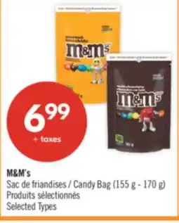 Pharmaprix M&M's Candy Bag offer