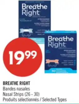 Pharmaprix BREATHE RIGHT Bandes nasales Nasal Strips offer