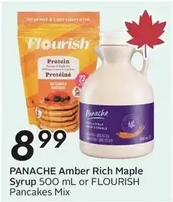 Sobeys Panache Amber Rich Maple Syrup or Flourish Pancakes Mix offer
