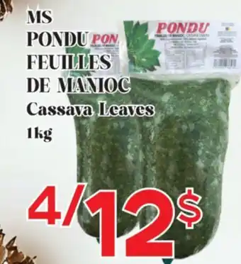 Marche Salaberry MS PONDU FEUILLES DE MANIOC offer