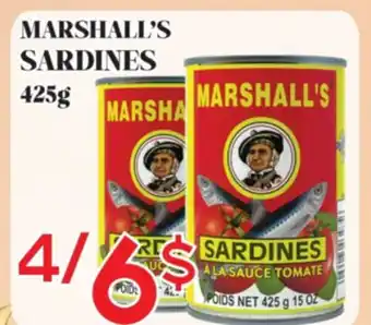 Marche Salaberry MARSHALL'S SARDINES offer