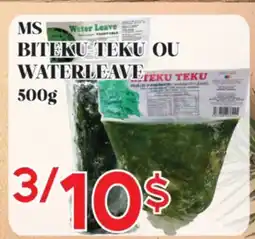 Marche Salaberry MS BITEKU TEKU OU WATERLEAVE offer