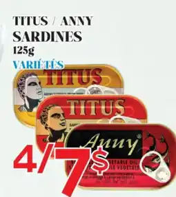 Marche Salaberry TITUS / ANNY SARDINES offer