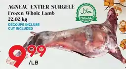 Marche Salaberry AGNEAU ENTIER SURGELÉ offer