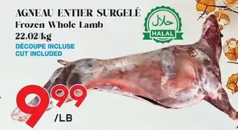 Marche Salaberry AGNEAU ENTIER SURGELÉ offer