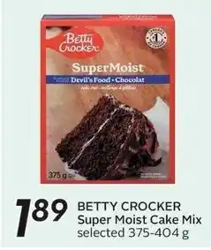 Sobeys Betty Crocker Super Moist Cake Mix offer