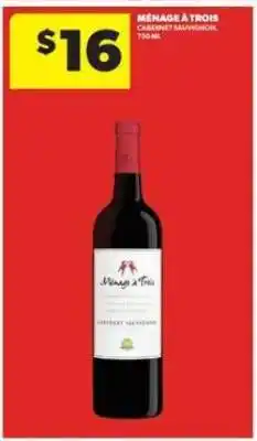 Real Canadian Liquorstore Ménage à Trois Cabernet Sauvignon offer