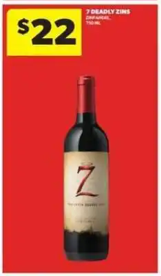 Real Canadian Liquorstore 7 Deadly Zins offer