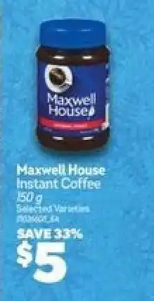 Real Canadian Superstore Maxwell House Instant Coffee offer