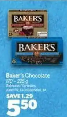 Real Canadian Superstore BAKER'S CHOCOLATE offer