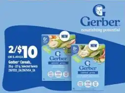 Real Canadian Superstore Gerber Cereals offer