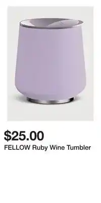 Holt Renfrew FELLOW Ruby Wine Tumbler offer