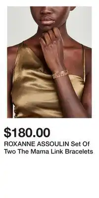 Holt Renfrew ROXANNE ASSOULIN Set Of Two The Mama Link Bracelets offer