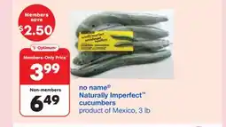 Wholesale Club NO NAME NATURALLY IMPERFECT CUCUMBERS, 3 lb offer