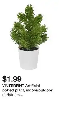 IKEA VINTERFINT Artificial potted plant, indoor/outdoor christmas tree/green offer