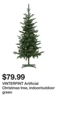 IKEA VINTERFINT Artificial Christmas tree, indoor/outdoor green offer