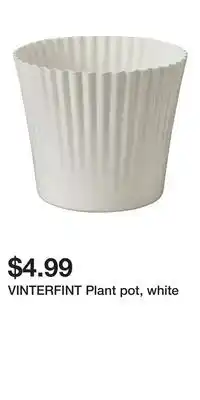 IKEA VINTERFINT Plant pot, white offer