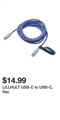 IKEA LILLHULT USB-C to USB-C, lilac offer