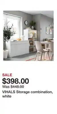 IKEA VIHALS Storage combination, white offer