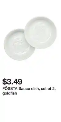 IKEA FÖSSTA Sauce dish, set of 2, goldfish offer