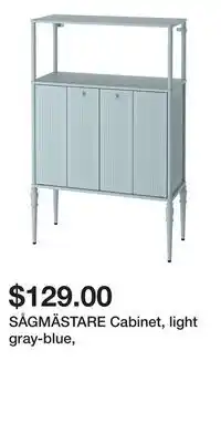 IKEA SÅGMÄSTARE Cabinet, light gray-blue offer
