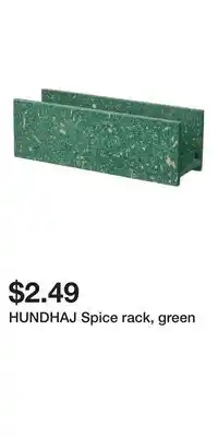 IKEA HUNDHAJ Spice rack, green offer
