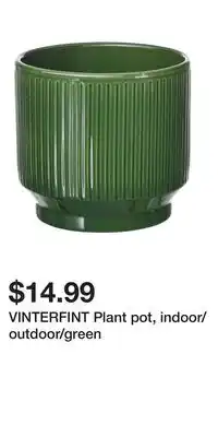 IKEA VINTERFINT Plant pot, indoor/outdoor/green offer