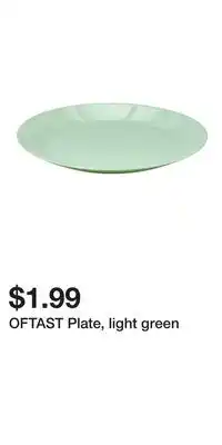 IKEA OFTAST Plate, light green offer