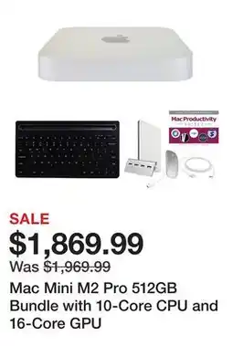 TSC Stores Mac Mini M2 Pro 512GB Bundle with 10-Core CPU and 16-Core GPU offer