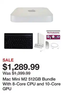 TSC Stores Mac Mini M2 512GB Bundle With 8-Core CPU and 10-Core GPU offer